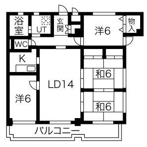 4LDK 間取り図