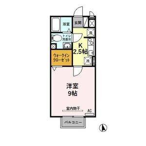 1K 間取り図