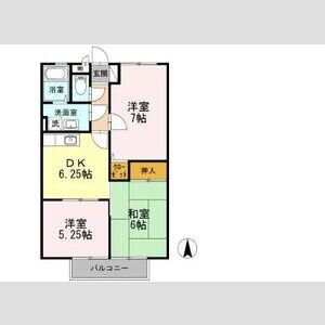 3DK 間取り図