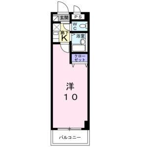1K 間取り図