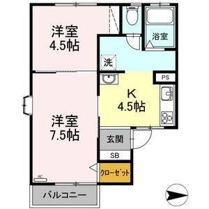 2K 間取り図