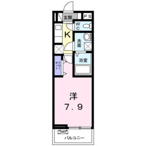 1K 間取り図