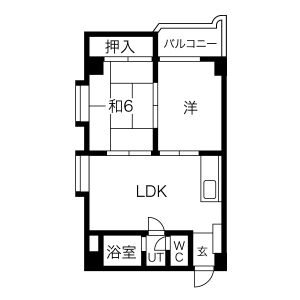 2LDK 間取り図