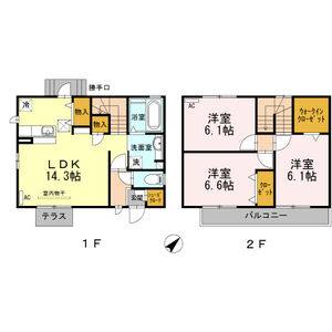 3LDK 間取り図