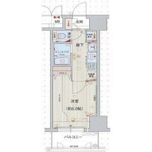 1K 間取り図