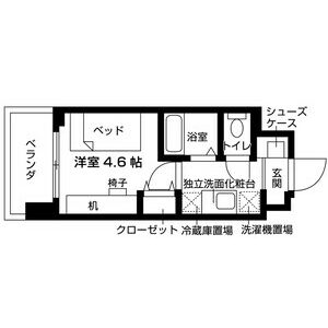 1K 間取り図