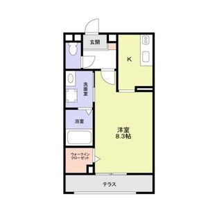 1K 間取り図