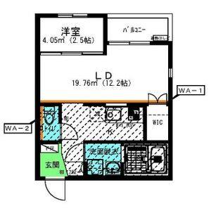 ワンルーム 間取り図