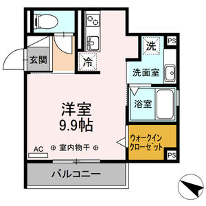 ワンルーム 間取り図