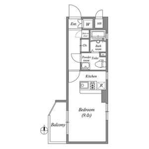 ワンルーム 間取り図