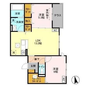 2LDK 間取り図