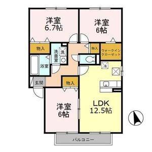 3LDK 間取り図