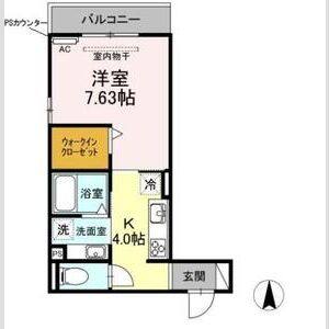 1K 間取り図