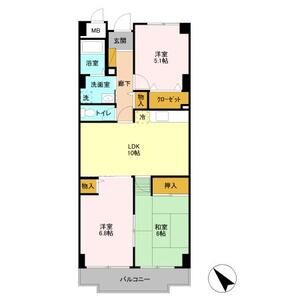 3LDK 間取り図