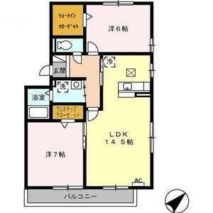 2LDK 間取り図
