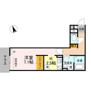 1K 間取り図