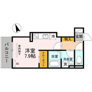 ワンルーム 間取り図