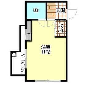 ワンルーム 間取り図