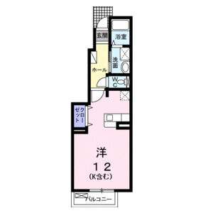 ワンルーム 間取り図