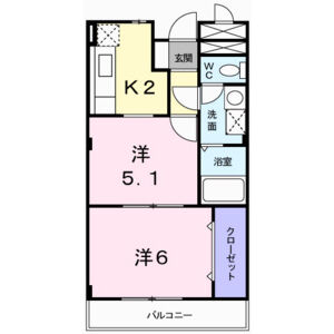 2K 間取り図