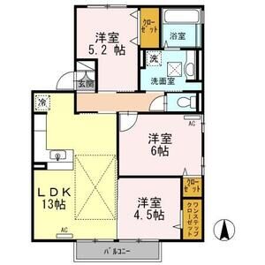 3LDK 間取り図