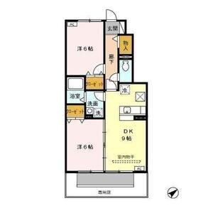 2DK 間取り図