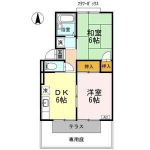 2DK 間取り図