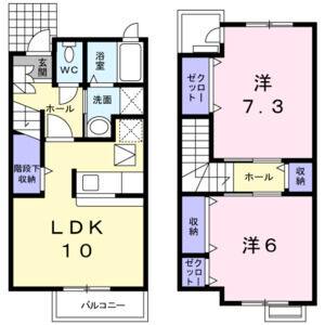 2LDK 間取り図