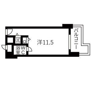 ワンルーム 間取り図