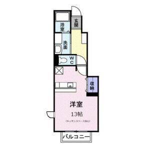ワンルーム 間取り図