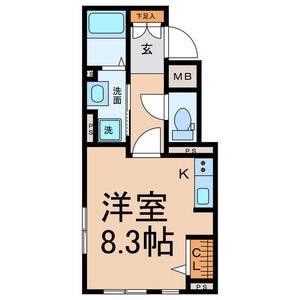 ワンルーム 間取り図