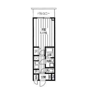 1K 間取り図