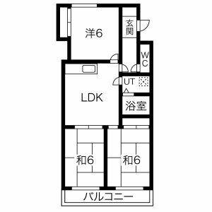 3LDK 間取り図