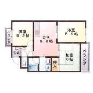 3DK 間取り図