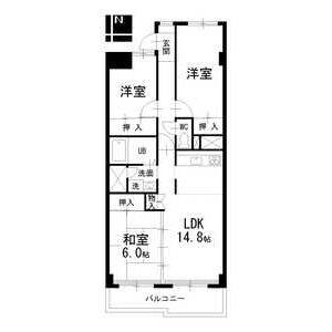 3LDK 間取り図