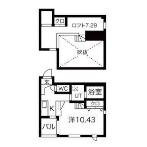 1K 間取り図