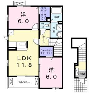 2LDK 間取り図