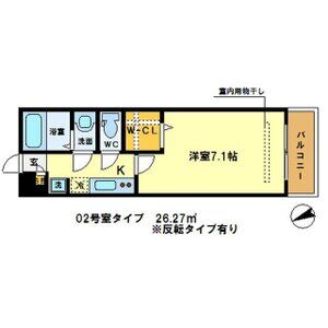 1K 間取り図