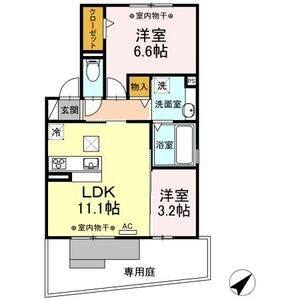 2LDK 間取り図