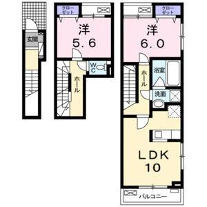 2LDK 間取り図