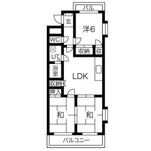 3LDK 間取り図