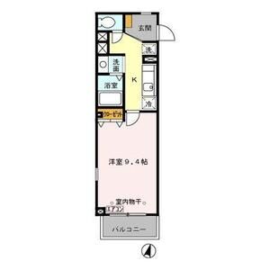 1K 間取り図