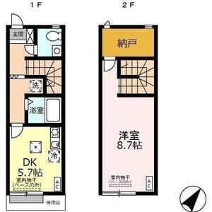 1DK 間取り図