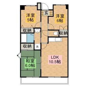 3LDK 間取り図