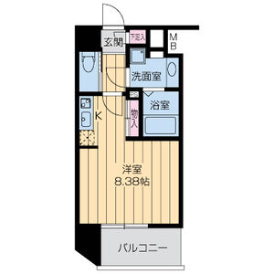 ワンルーム 間取り図