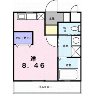 ワンルーム 間取り図