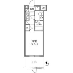 1K 間取り図
