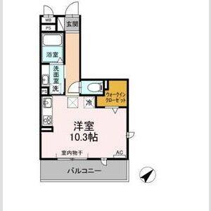 ワンルーム 間取り図