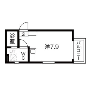 ワンルーム 間取り図