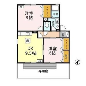 2DK 間取り図
